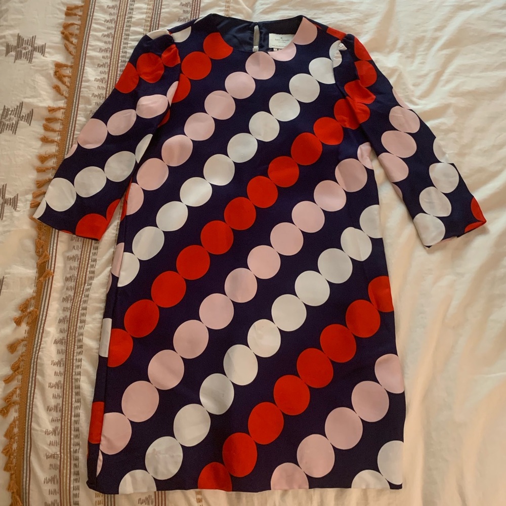 Kate Spade Sz 2 Polka Dot Shift Dress